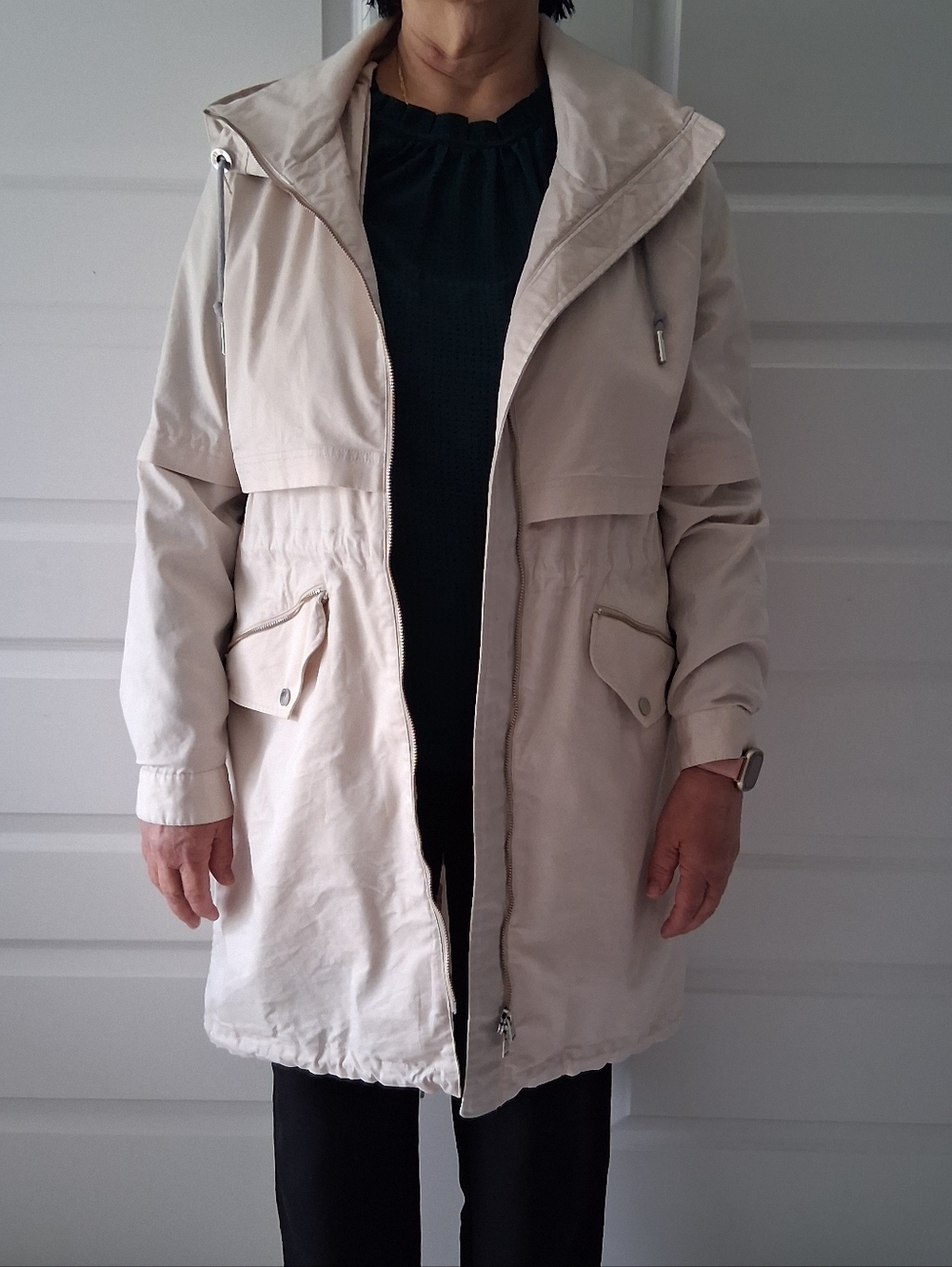 Soia & Kyo Rain Jacket Trench XL US 14 VGUC Water Resistant